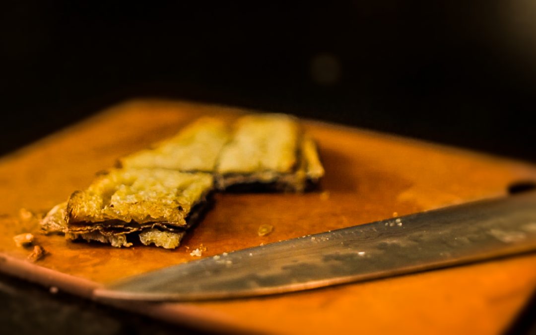 Mini croque à la ventrèche de Porc Gascon et truffe musquée