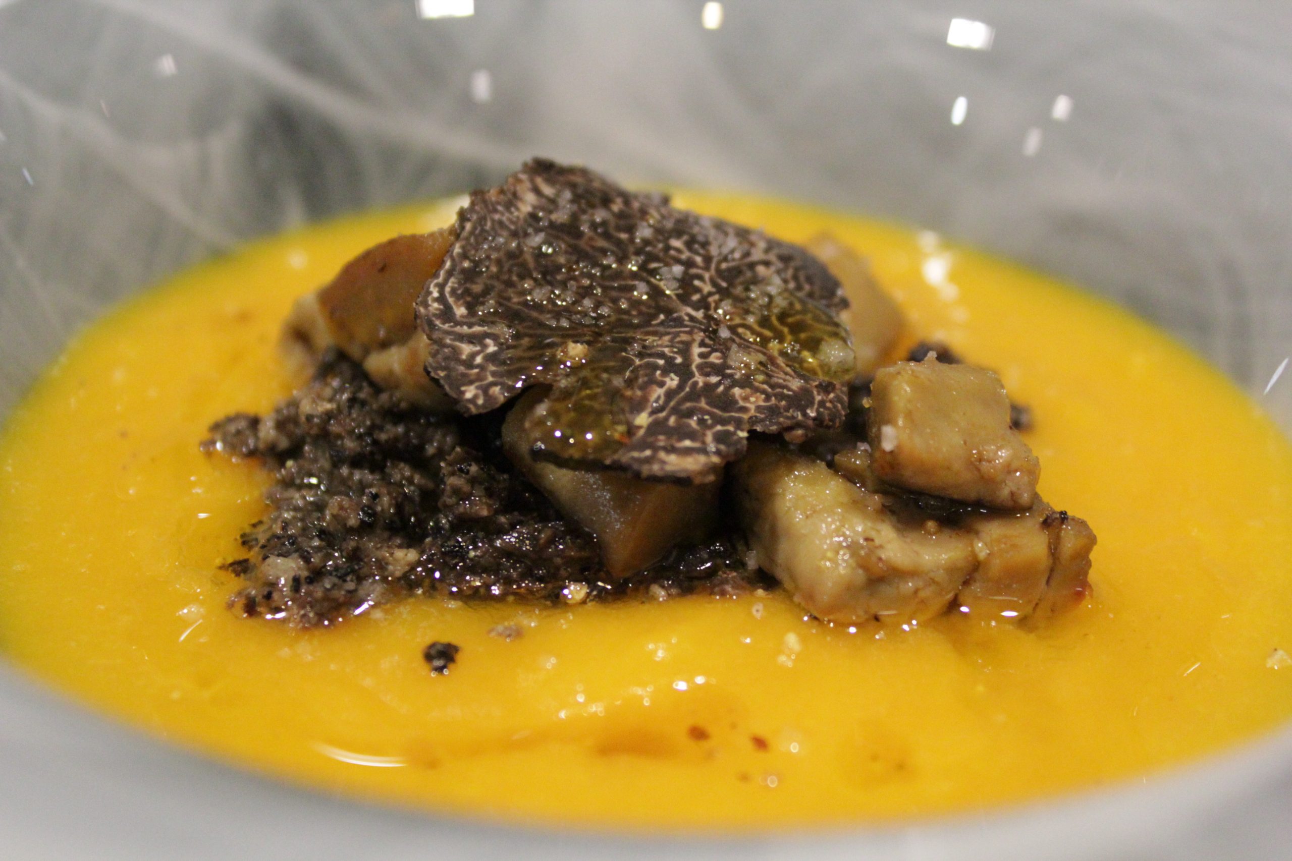 Velouté de potiron à la truffe noire - Recette de cuisine avec