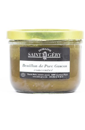 Bouillon d'os et couennes de jambon