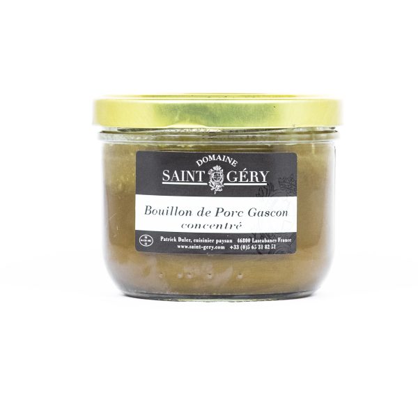 Bouillon d'os et couennes de jambon