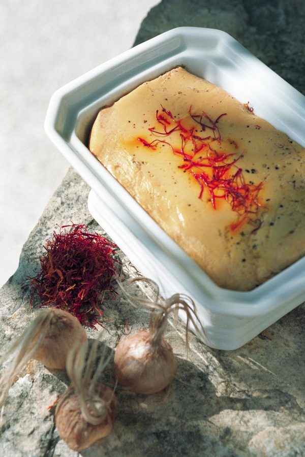 Foie gras mi-cuit au safran