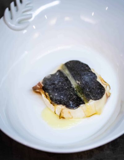 Cabécou à la truffe, voile de joue