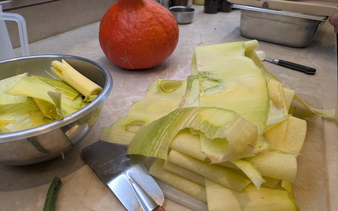 Potiron en carpaccio